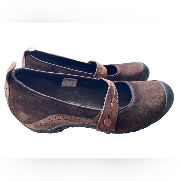 Merrell Plaza Bandeau Mary Janes in Espresso Brown, Size 8, Prairiecore, Casual - Picture 3 of 7